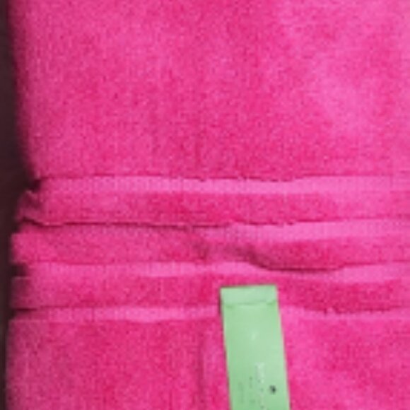 NWT Kate Spade Bight Pink Bath Towel - Set of 2 -Hot Pink - Picture 5 of 5